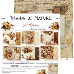 Craft O'Clock - Papirpakke 30x30 - Shades Of Nature - CC-C88-SON-00