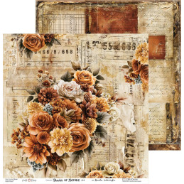 Craft O'Clock - Papirpakke 30x30 - Shades Of Nature - CC-C88-SON-00