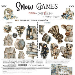 Craft O'Clock - Extras Set - Snow Games - Mix - CC-F44-SWG-13
