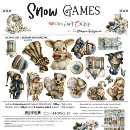 Craft O'Clock - Extras Set - Snow Games - Mix - CC-F44-SWG-13
