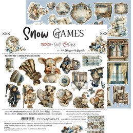 Craft O'Clock - Extras Set - Snow Games - Mix - CC-F44-SWG-13