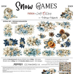 Craft O'Clock - Extras Set - Snow Games - Flowers - CC-F44-SWG-14