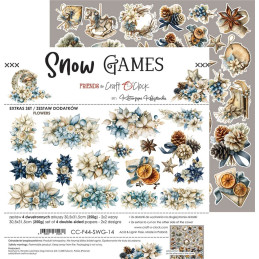 Craft O'Clock - Extras Set - Snow Games - Flowers - CC-F44-SWG-14