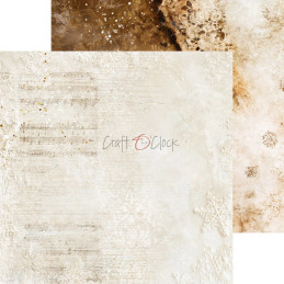 Craft O'Clock - Papirpakke 20x20 - Snow Games - Mix - CC-F44-SWG-09