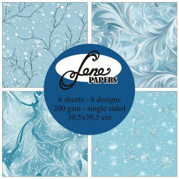 By Lene - Papirpakke 30x30 - Winter Fantasy - BLP387