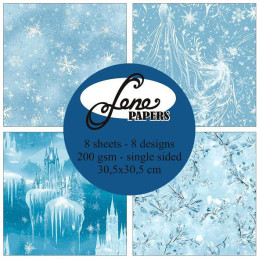 By Lene - Papirpakke 30x30 - Winter Fantasy - BLP387