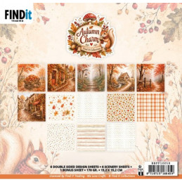 Find It Collection -  Papirpakke 6x6 - Autumn Charm - BBPP10058