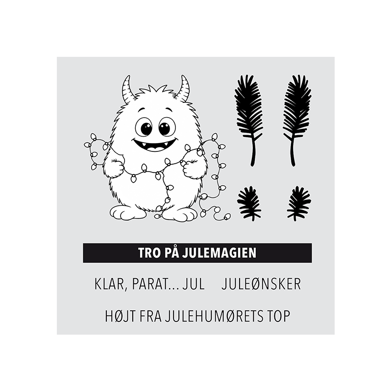 Design5 - Stempel - Tro På Julemagien Maxie - D500256C