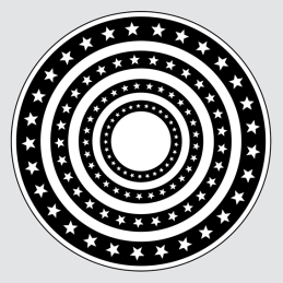Design5 - Cirkler Med Stjerner - D500319D