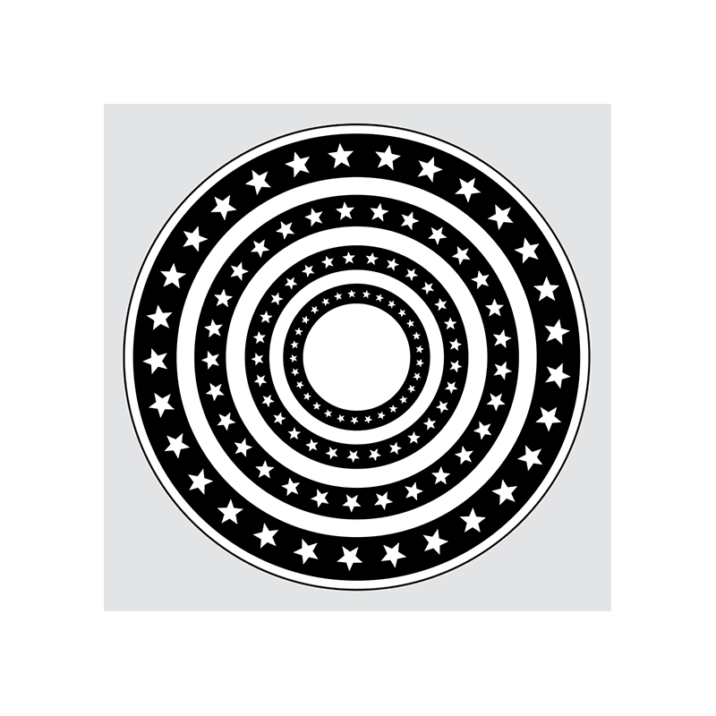 Design5 - Cirkler Med Stjerner - D500319D