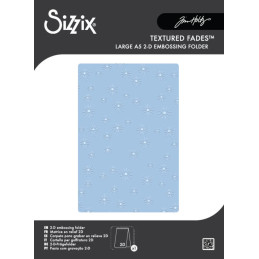 Sizzix - Tim Holtz - 2D Embossingfolder - Vault Sparkle Stars - 667250