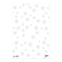 Sizzix - Tim Holtz - 2D Embossingfolder - Vault Sparkle Stars - 667250