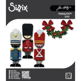 Sizzix - Tim Holtz - Thinlits Die - Yuletide Harvey - 667255