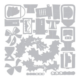 Sizzix - Tim Holtz - Thinlits Die - Yuletide Harvey - 667255