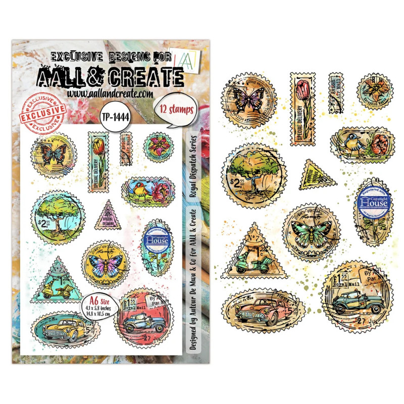 AALL And Create - Stamp Set A6 - Dispatch Transit - Royal Dispatch Series - AALL-TP-1444