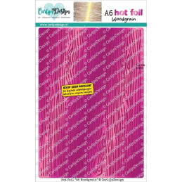 CarlijnDesign - Hot Foil Plate - A6 Woodgrain - CDHF-0090