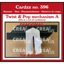 CREAlies - Cardzz - Twist & Pop A Diagonal For 4 Panels - CLCZ396