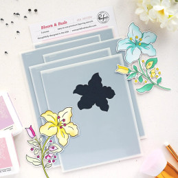 Pinkfresh Studio - Stencil - Sunlit Manor - Bloom & Buds - 325326