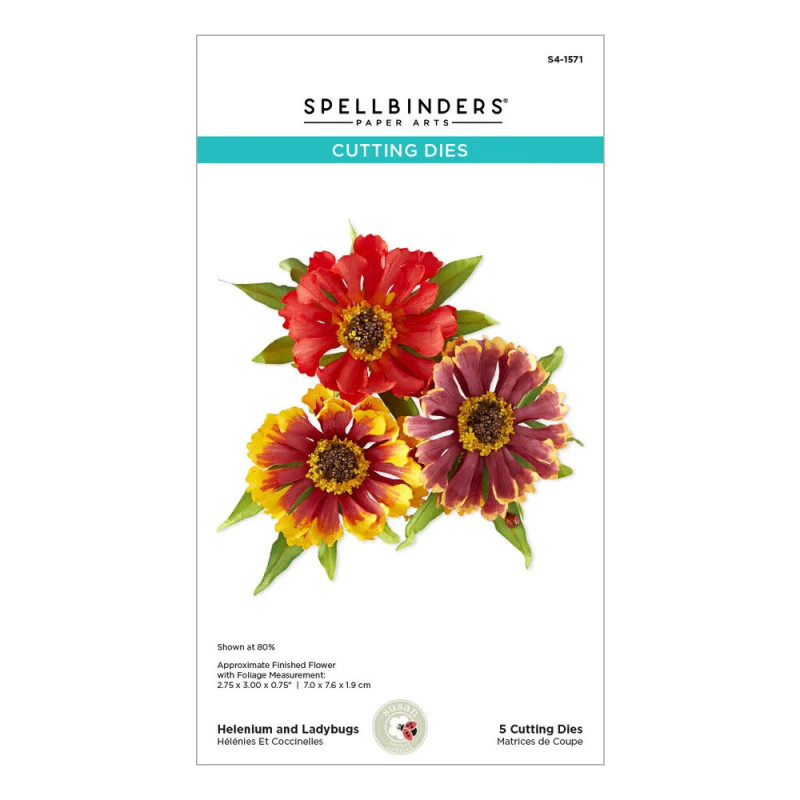 Spellbinders - The Cottage Garden - Helenium And Ladybugs - S4-1571