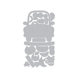 Hero Arts - Whimsical Wheels - Beep Beep - DF309