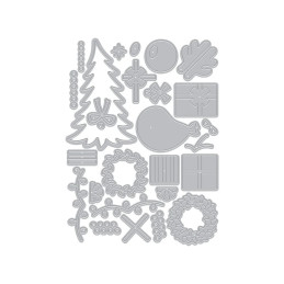Hero Arts - Whimsical Wheels - Beep Beep Holiday Extras - DF310
