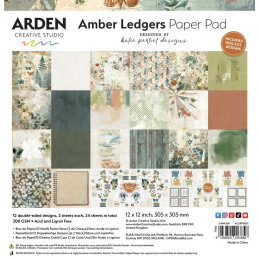 Arden Creative Studio - Papirblok 30x30 - Amber Ledgers - ACSPP0031