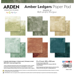 Arden Creative Studio - Papirblok 30x30 - Amber Ledgers Solids - ACSPP0032