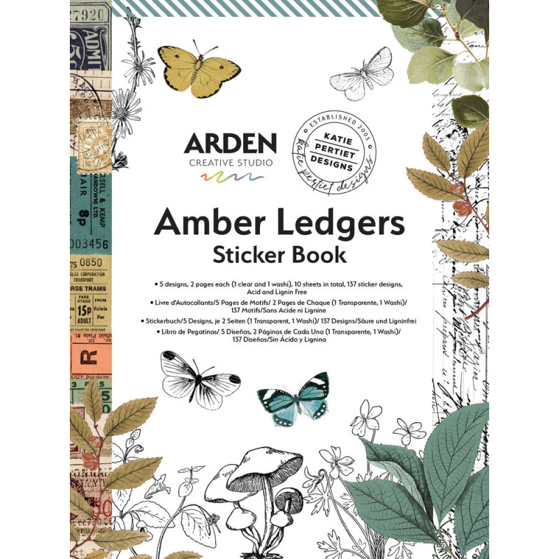 Arden Creative Studio - Sticker Book - Amber Ledgers - ACSSB0003