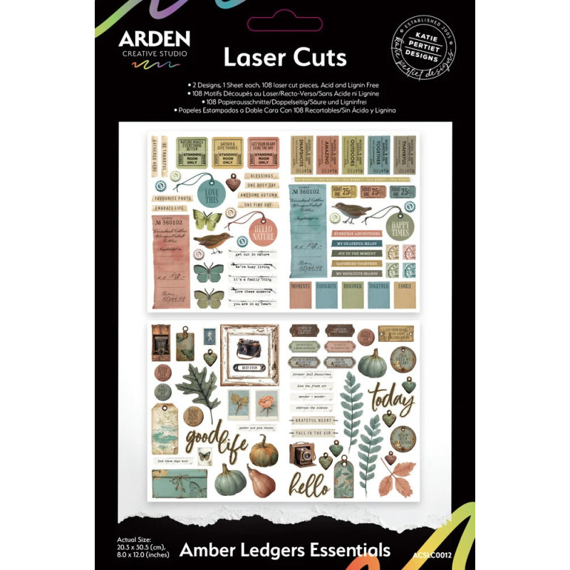 Arden Creative Studio - Laser Cuts - Amber Ledgers Essentials - ACSLC0012