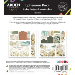 Arden Creative Studio - Ephemera Pack - Amber Ledgers - Journalmakers - ACSEP0017