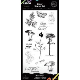 Arden Creative Studio - Clear Stamp - Maker Series - Ledger Notes - ACSCS0037
