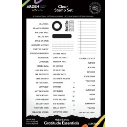 Arden Creative Studio - Clear Stamp - Maker Series - Gratitude Essentials - ACSCS0039