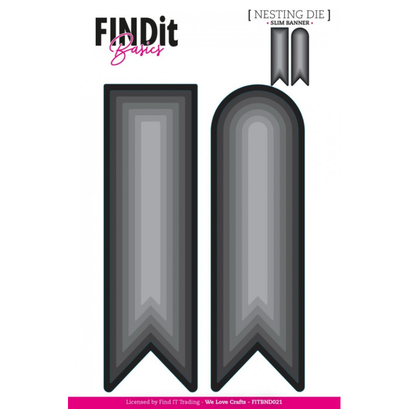 FINDit Basics - Nesting Dies - Slim Banner - FITBND021