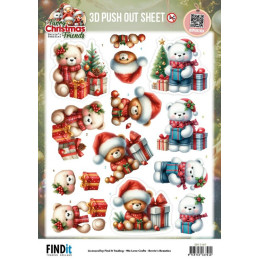Pushout - Berries Beauties - Furry Christmas Friends - Christmas Bear - SB11167