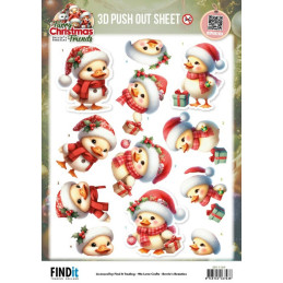 Pushout - Berries Beauties - Furry Christmas Friends - Christmas Funny Duck - SB11169