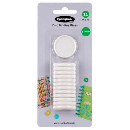 Hobbygros Tools - Disc Binding Rings White - HGT052