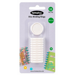 Hobbygros Tools - Disc Binding Rings White - HGT054
