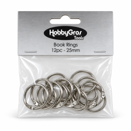 Hobbygros Tools - Book Rings 25mm - HGT056