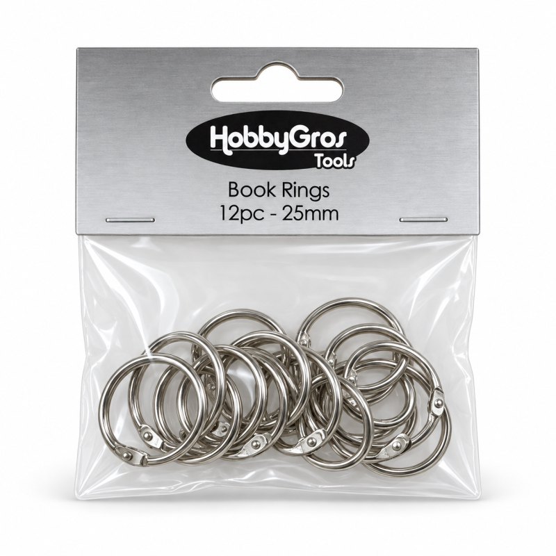 Hobbygros Tools - Book Rings 25mm - HGT056
