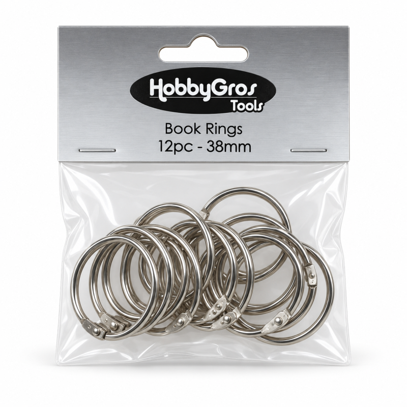 Hobbygros Tools - Book Rings 38mm - HGT057