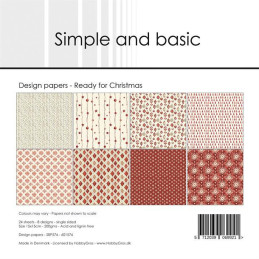 Simple And Basic - Papirpakke 15x15 - Ready For Christmas - SBP576
