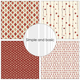Simple And Basic - Papirpakke 15x15 - Ready For Christmas - SBP576