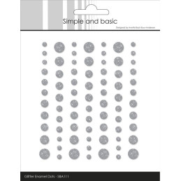 Simple And Basic - Gliter Enamel Dots - Concrete