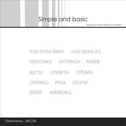 Simple And Basic - Stempel - Husk - SBC224