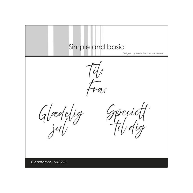 Simple And Basic - Stempel - Til / Fra - SBC225