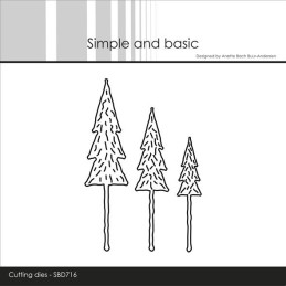 Simple And Basic - Small Pine Trees - SBD716
