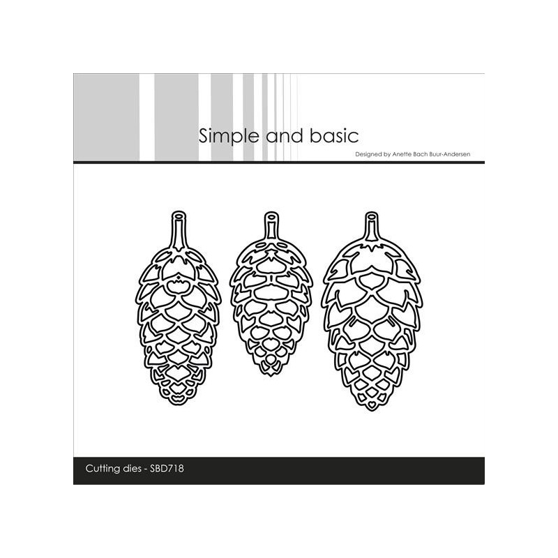 Simple And Basic - Pinecones Outline - SBD718
