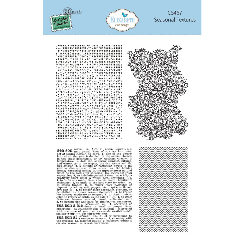 Elizabeth Craft Designs - Stamps - Everyday Memories - Seasonal Textures