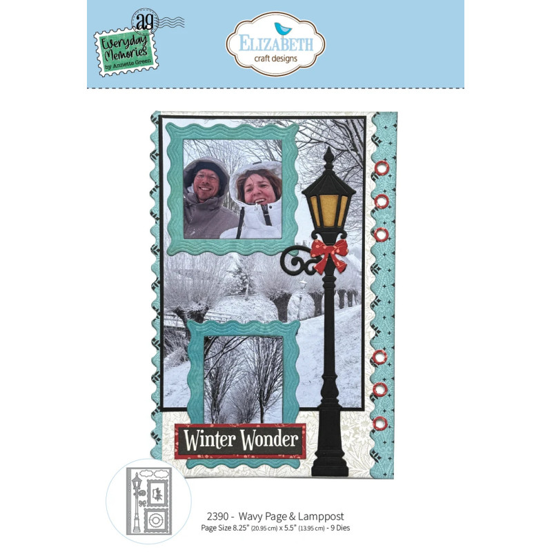 Elizabeth Craft Designs - Everyday Memories - Wavy Page & Lamppost
