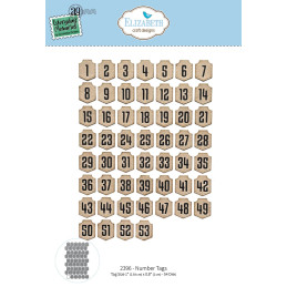Elizabeth Craft Designs - Everyday Memories - Number Tags